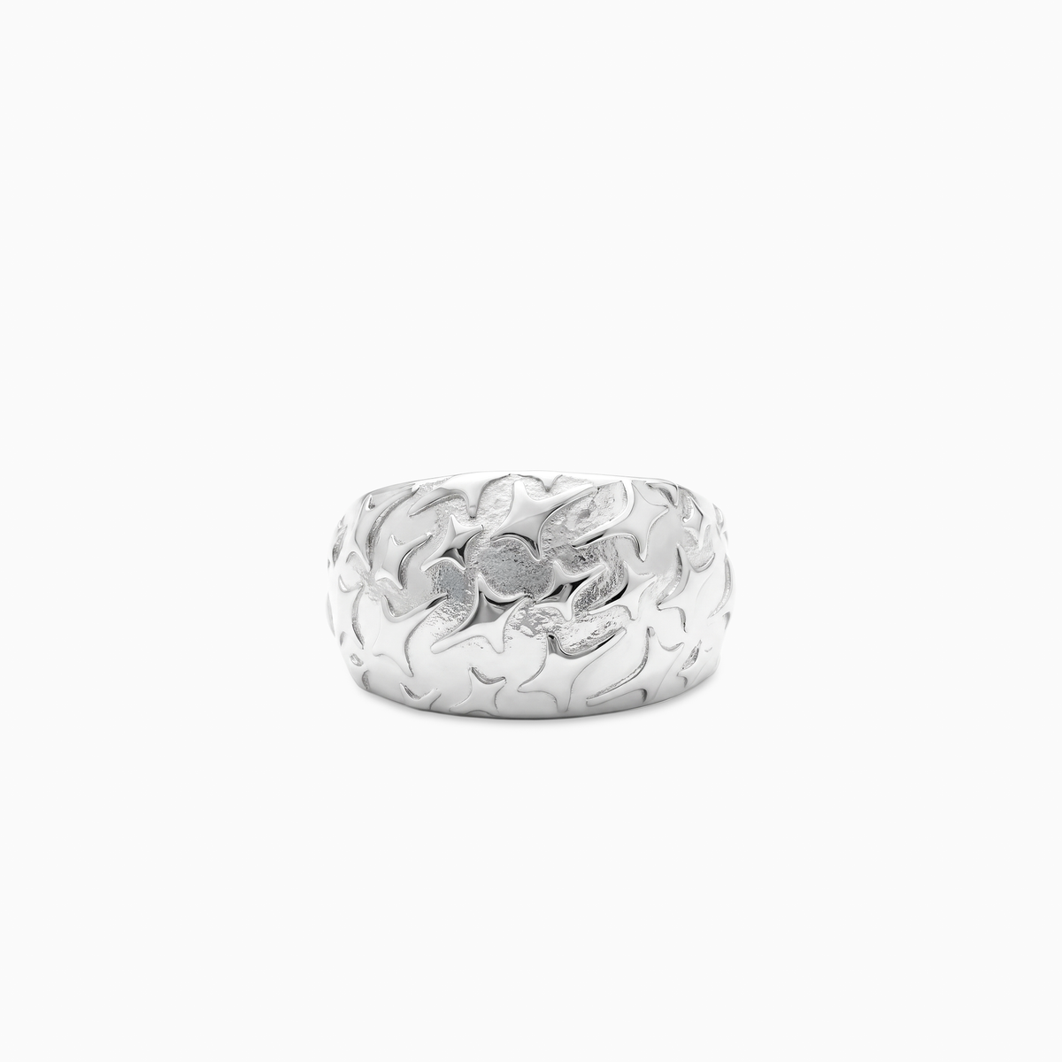 Monogram signet ring - Argentée