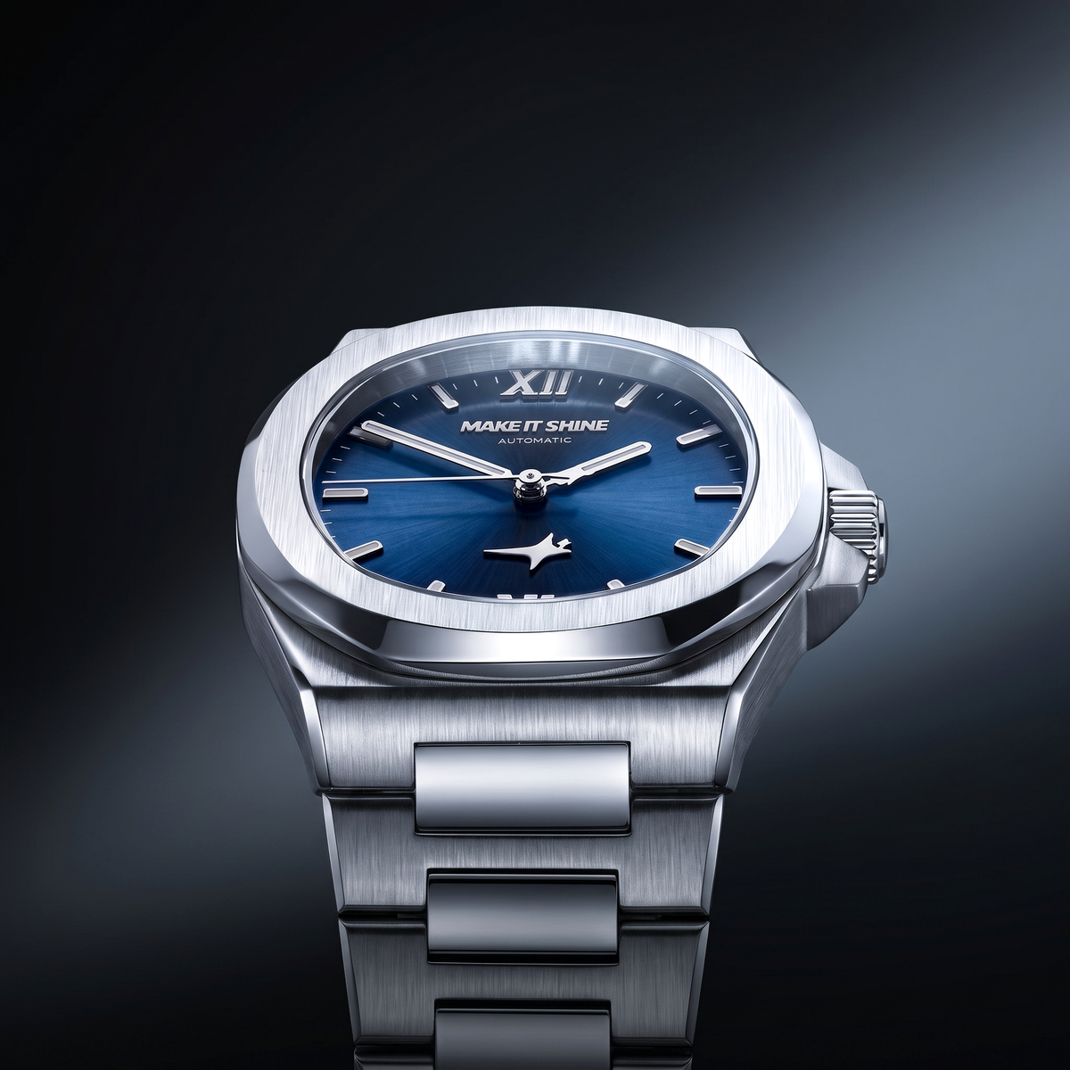 ASON1 - Cadran Bleu & Bracelet Acier inoxydable 316L