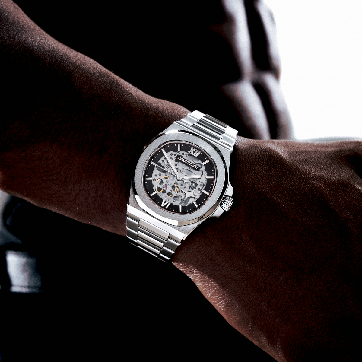 ASON1 - Cadran Skeleton & Bracelet Acier inoxydable 316L