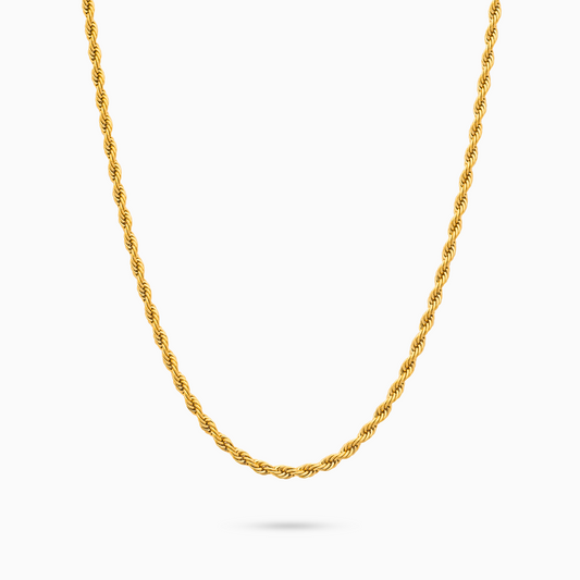 Rope chain 2 mm gold