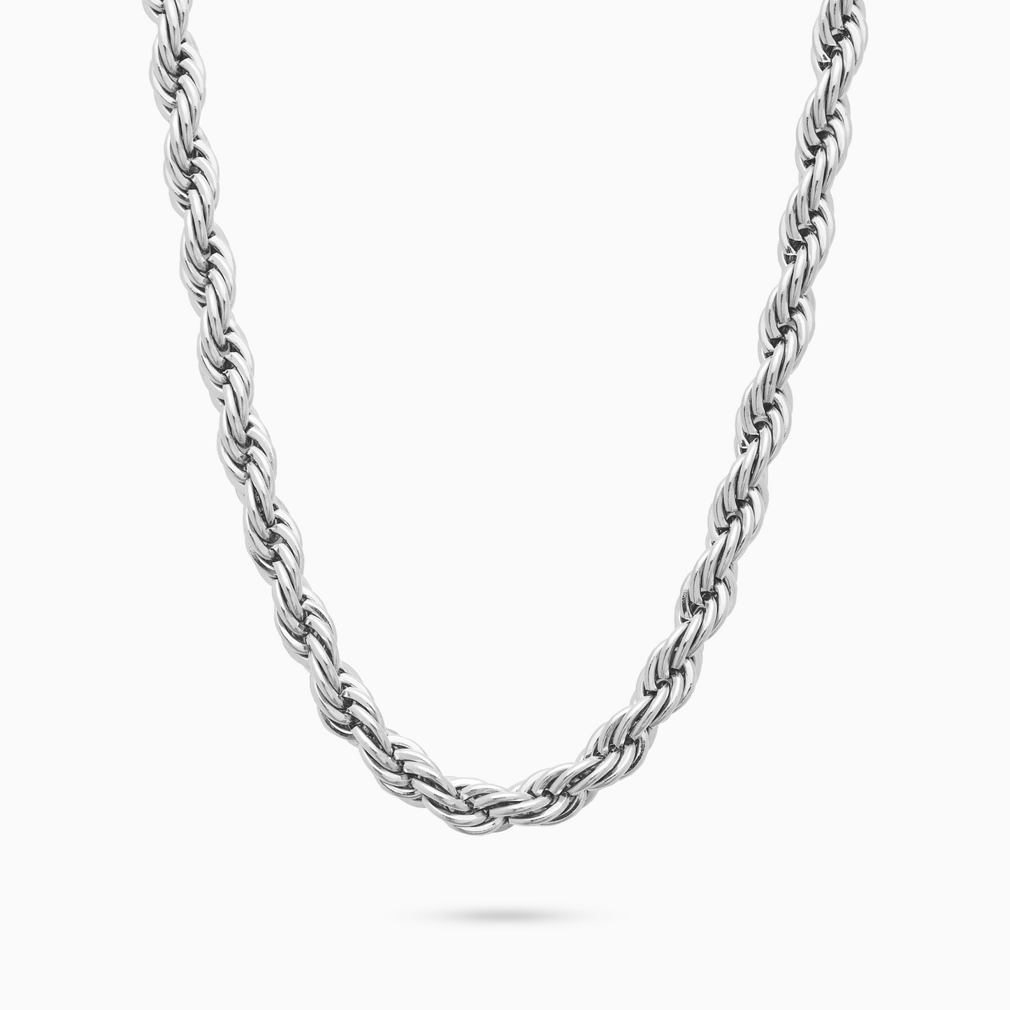 Rope chain 6 mm silver