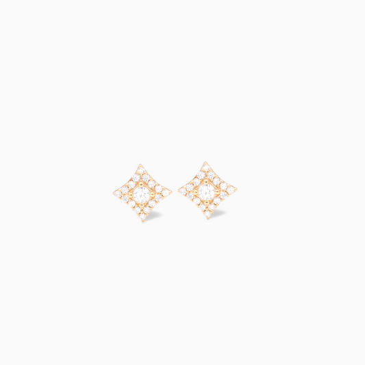 Golden star earrings