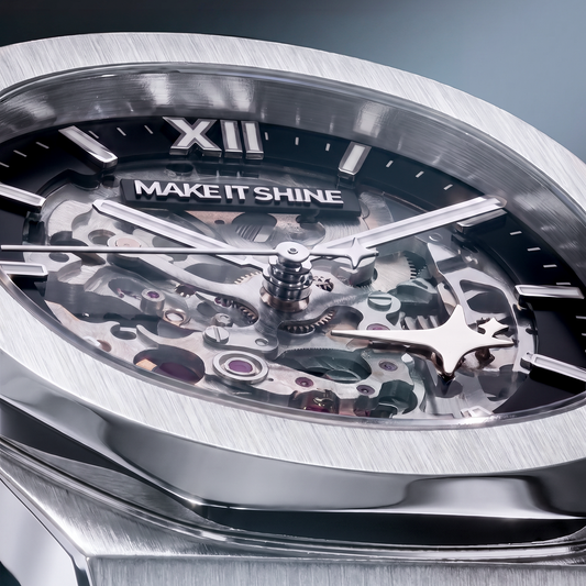ASON1 - Cadran Skeleton & Bracelet Acier inoxydable 316L