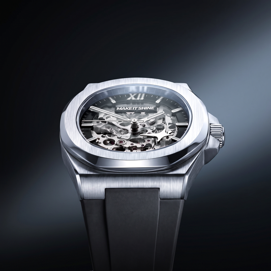 ASON1 - Cadran Skeleton & Bracelet Rubber