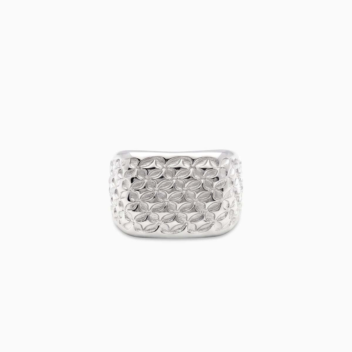 Starfield Square Signet ring - Silver