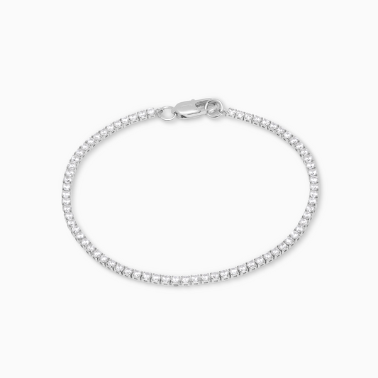 Tennis bracelet 2 mm silver