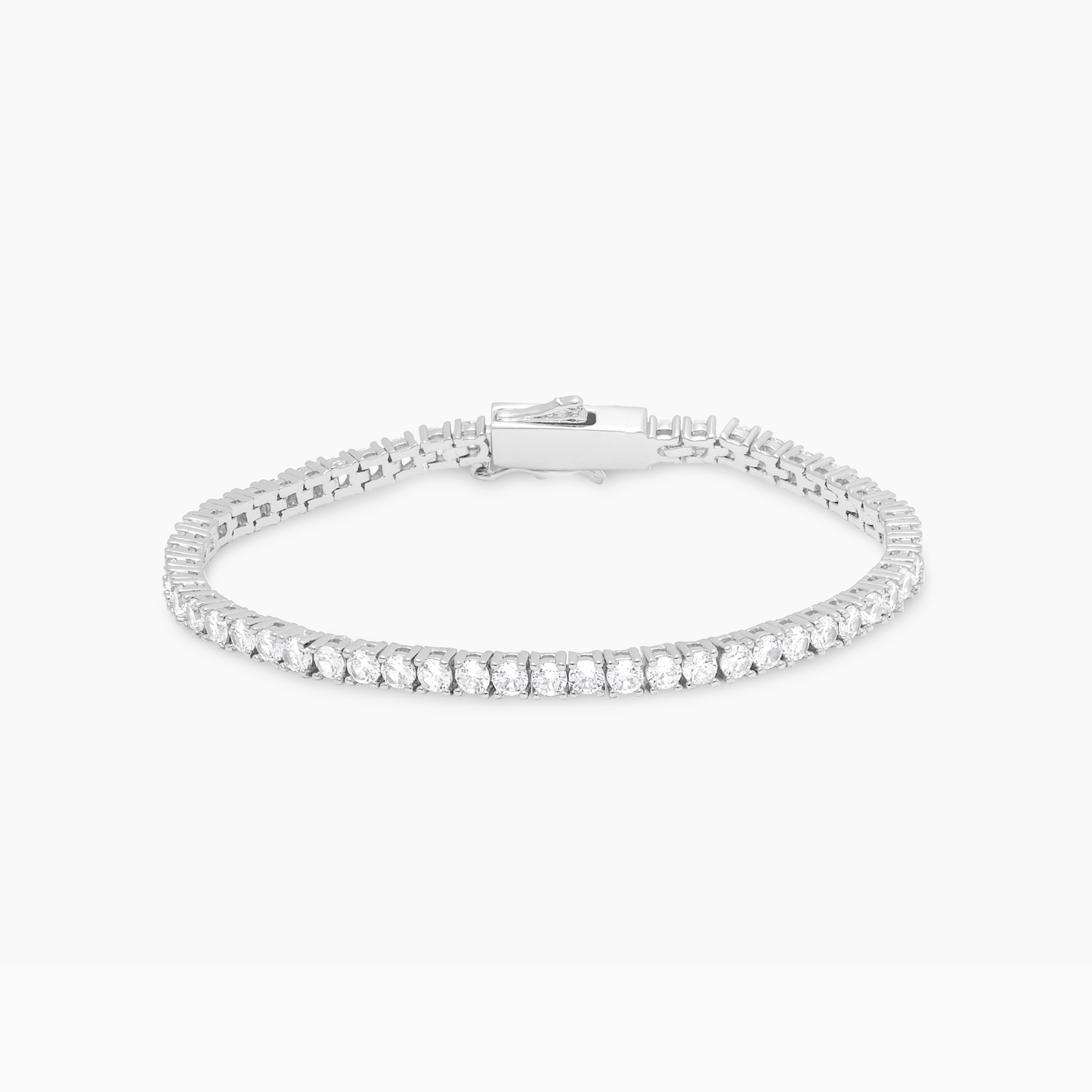 Bracelet Tennis 3 mm argenté